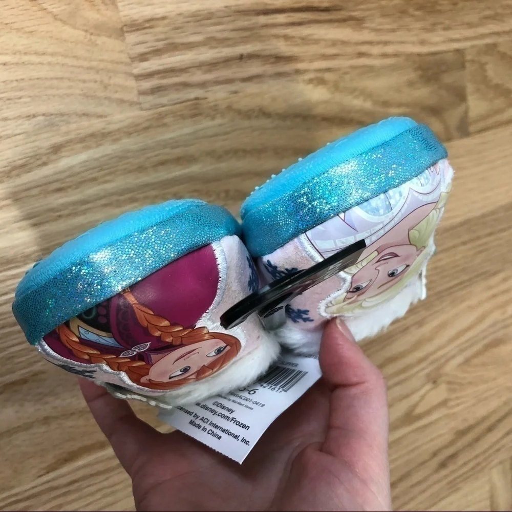 Disney Frozen Slippers NWT Sz 5 6 Baby Girl Elsa Blue